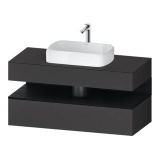 Duravit Waschtischunterschrank Qatego 120x55x60cm, E sw/gra m, Pl, Nischenb
