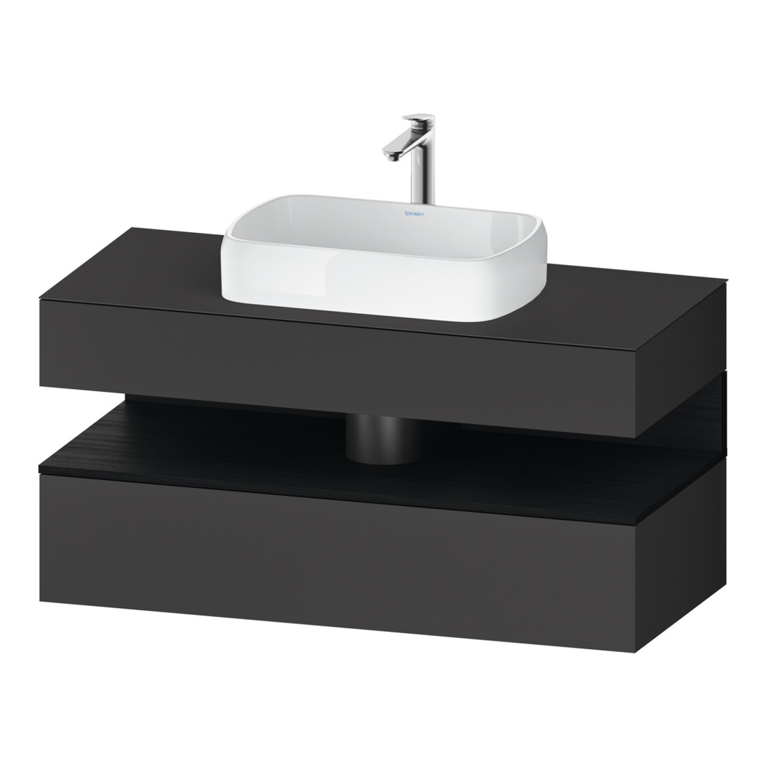 Duravit Waschtischunterschrank Qatego 120x55x60cm, E sw/gra m, Pl, Nischenb