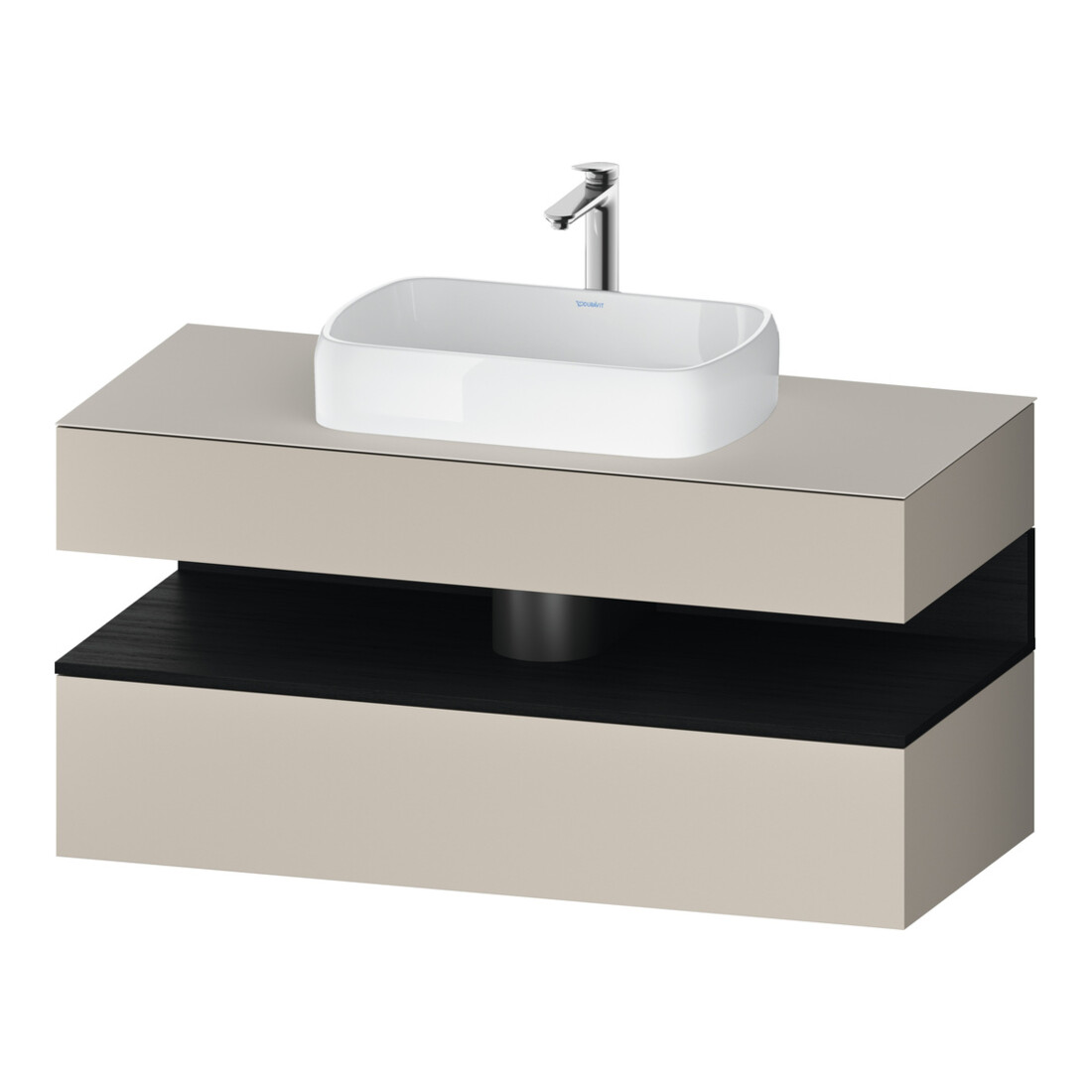 Duravit Waschtischunterschrank Qatego 120x55x60cm, E sw/tau m, Pl, 1 Kast