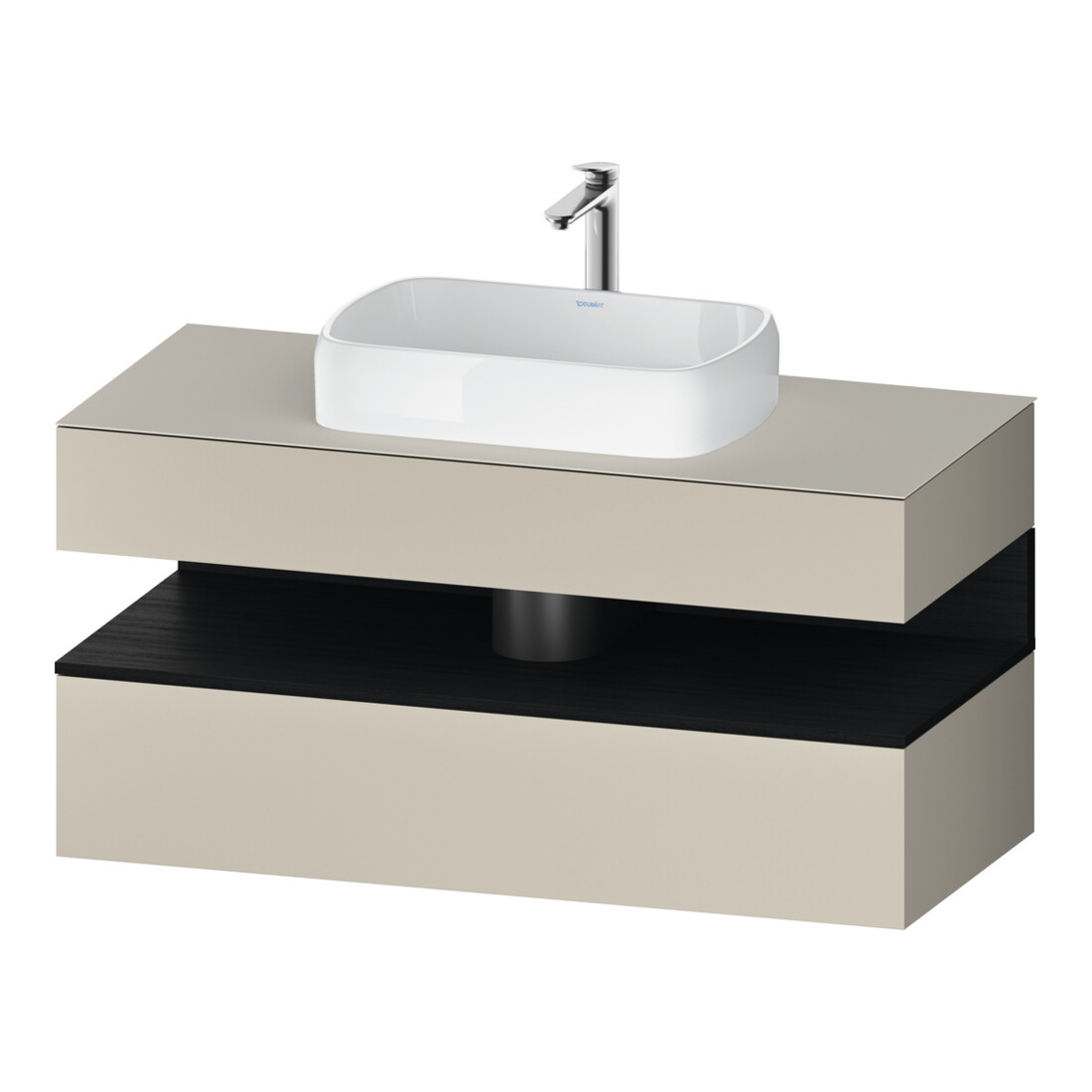 Duravit Waschtischunterschrank Qatego 120x55x60cm, E sw/tau m, Pl, 1 Kast