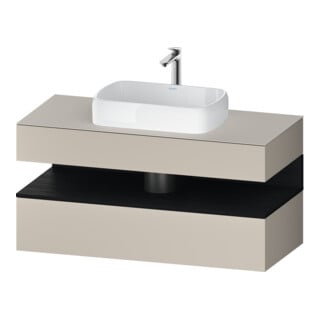 Duravit Waschtischunterschrank Qatego 120x55x60cm, E sw/tau m, Pl, Nischenb