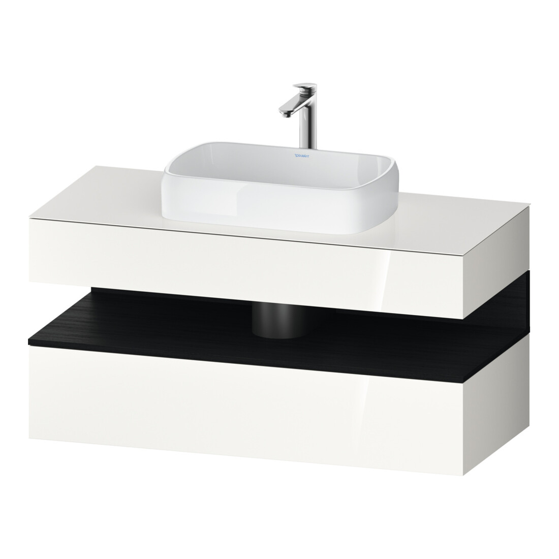Duravit Waschtischunterschrank Qatego 120x55x60cm, E sw/we g, Pl, 1 Schubkast.