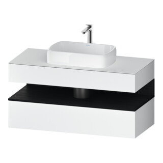 Duravit Waschtischunterschrank Qatego 120x55x60cm, E sw/we m, Pl, Nischenb