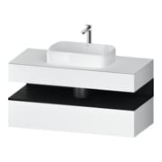 Duravit Waschtischunterschrank Qatego 120x55x60cm, E sw/we m, Pl, Nischenb