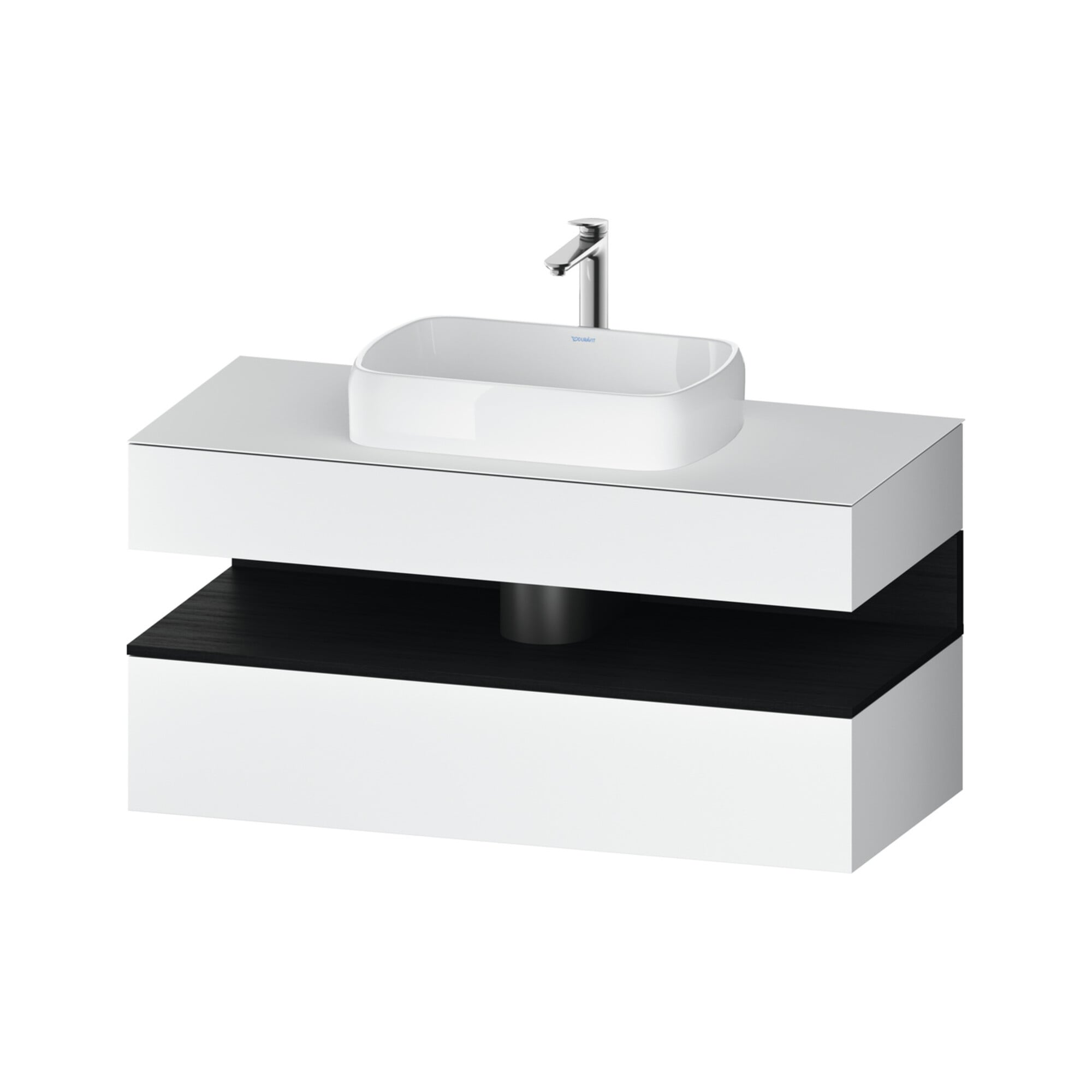 Duravit Waschtischunterschrank Qatego 120x55x60cm, E sw/we m, Pl, Nischenb