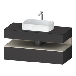 Duravit Waschtischunterschrank Qatego 120x55x60cm, T m/Gr m, Pl, 1 Schubkast.