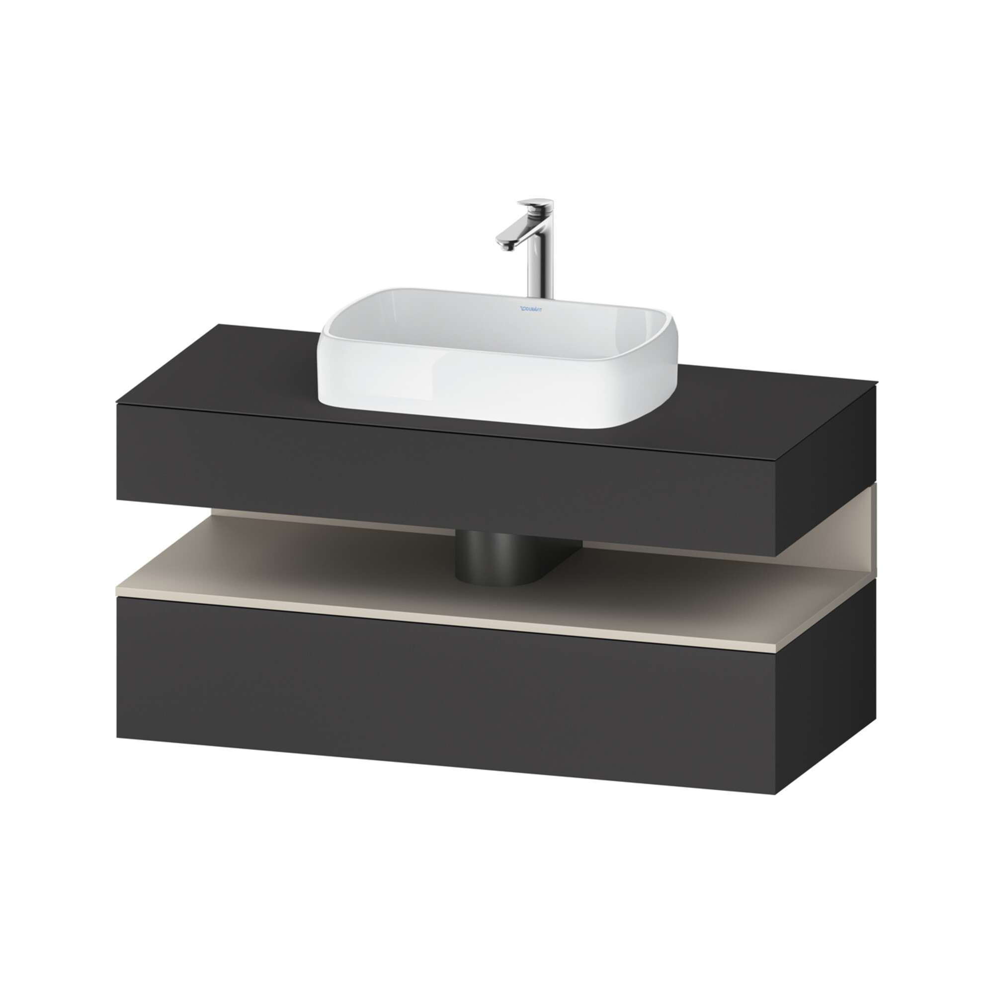 Duravit Waschtischunterschrank Qatego 120x55x60cm, T m/Gr m, Pl, 1 Schubkast.