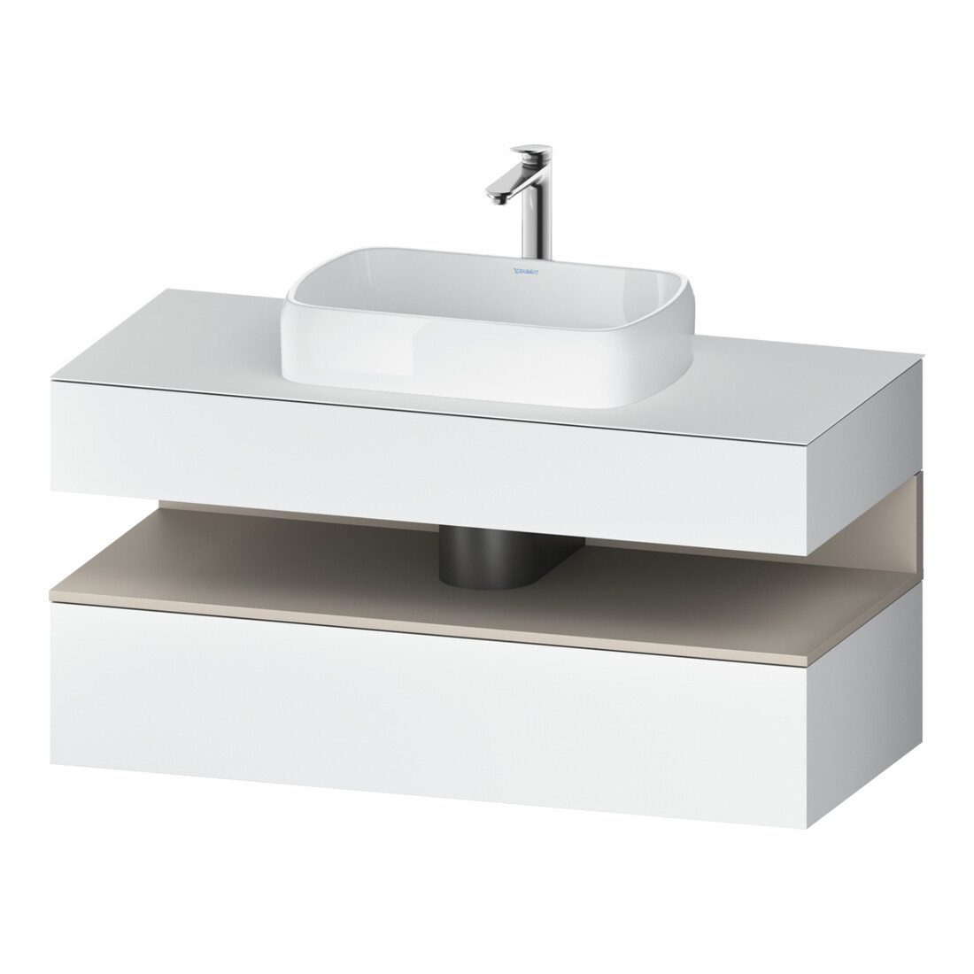 Duravit Waschtischunterschrank Qatego 120x55x60cm, T m/we m, Pl, 1 Schubkast.