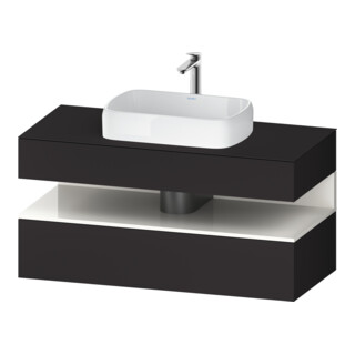 Duravit Waschtischunterschrank Qatego 120x55x60cm, w g/Gra m, Pl, 1 Schubkast.