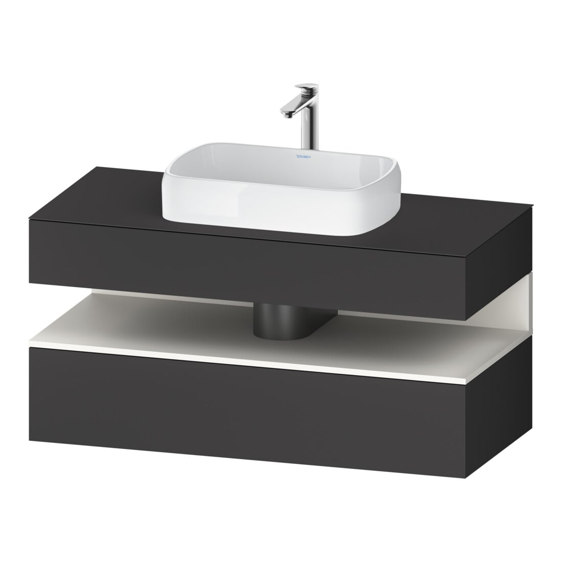 Duravit Waschtischunterschrank Qatego 120x55x60cm, w m/Gr m, Pl, 1 Schubkast.