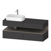 Duravit Waschtischunterschrank Qatego 140x55x60cm, ba m/Gr m, Pl, B l, B
