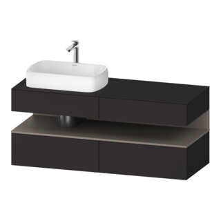 Duravit Waschtischunterschrank Qatego 140x55x60cm, ba m/Gr m, Pl, B l, B