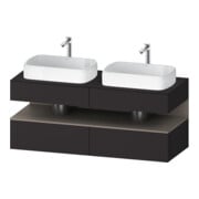 Duravit Waschtischunterschrank Qatego 140x55x60cm, ba m/Gr m, Pl, Beck. beids.