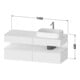 Duravit Waschtischunterschrank Qatego 140x55x60cm, ba m/ta m, Pl, B r, B-3