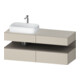 Duravit Waschtischunterschrank Qatego 140x55x60cm, ba m/ta m, Pl, Beck. li