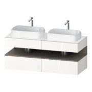 Duravit Waschtischunterschrank Qatego 140x55x60cm, ba m/we g, Pl, B bs, B