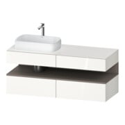 Duravit Waschtischunterschrank Qatego 140x55x60cm, ba m/we g, Pl, Beck. li