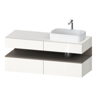 Duravit Waschtischunterschrank Qatego 140x55x60cm, ba m/we g, Pl, Beck. re