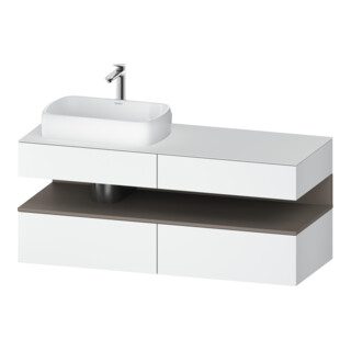 Duravit Waschtischunterschrank Qatego 140x55x60cm, ba m/we m, Pl, Beck. li