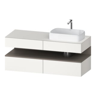Duravit Waschtischunterschrank Qatego 140x55x60cm, ba m/we m, Pl, Beck. re