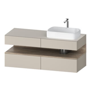 Duravit Waschtischunterschrank Qatego 140x55x60cm, E Ma/t m, Pl, B r, Nischenb