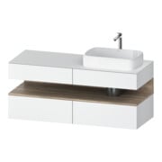 Duravit Waschtischunterschrank Qatego 140x55x60cm, E Ma/w m, Pl, B r, Nischenb