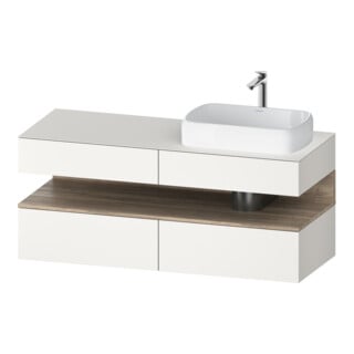 Duravit Waschtischunterschrank Qatego 140x55x60cm, E Ma/w m, Pl, B r, Nischenb