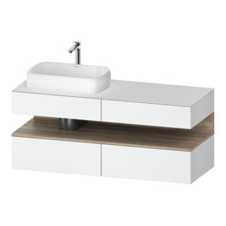 Duravit Waschtischunterschrank Qatego 140x55x60cm, E Ma/w m, Pl, Beck. li