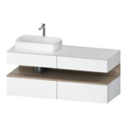 Duravit Waschtischunterschrank Qatego 140x55x60cm, E Ma/w m, Pl, Beck. li