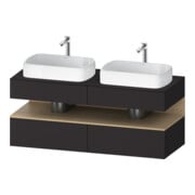 Duravit Waschtischunterschrank Qatego 140x55x60cm, E na/gra m, Pl, B beids.