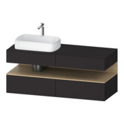 Duravit Waschtischunterschrank Qatego 140x55x60cm, E na/gra m, Pl, Beck. li