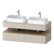 Duravit Waschtischunterschrank Qatego 140x55x60cm, E na/tau m, Pl, B beids.