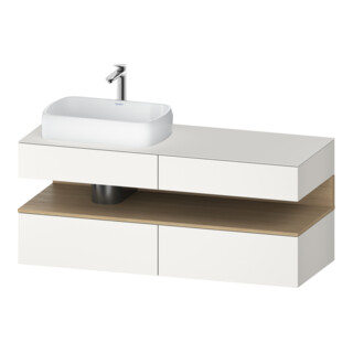 Duravit Waschtischunterschrank Qatego 140x55x60cm, E na/we m, Pl, B l, B