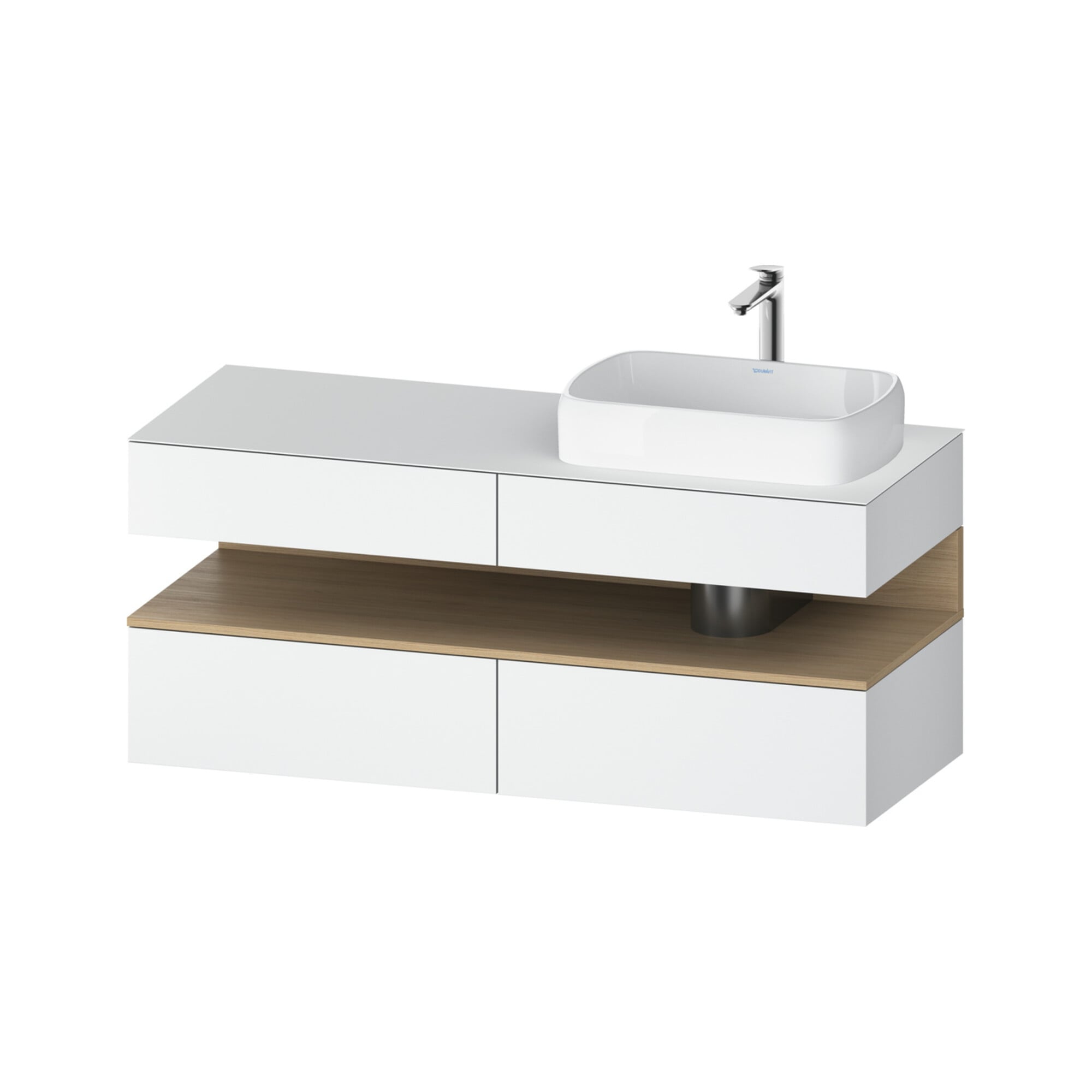 Duravit Waschtischunterschrank Qatego 140x55x60cm, E na/we m, Pl, B r, B