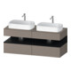Duravit Waschtischunterschrank Qatego 140x55x60cm, E sw/Bas m, Pl, B beids.-1