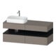 Duravit Waschtischunterschrank Qatego 140x55x60cm, E sw/Bas m, Pl, B l, B-1