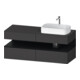 Duravit Waschtischunterschrank Qatego 140x55x60cm, E sw/gra m, Pl, B r, B-1