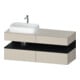 Duravit Waschtischunterschrank Qatego 140x55x60cm, E sw/tau m, Pl, B l, B-1