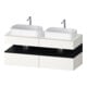 Duravit Waschtischunterschrank Qatego 140x55x60cm, E sw/we m, Pl, Beck. beids.-1