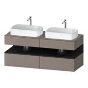 Duravit Waschtischunterschrank Qatego 140x55x60cm, gra m/ba m, Pl, B beids.