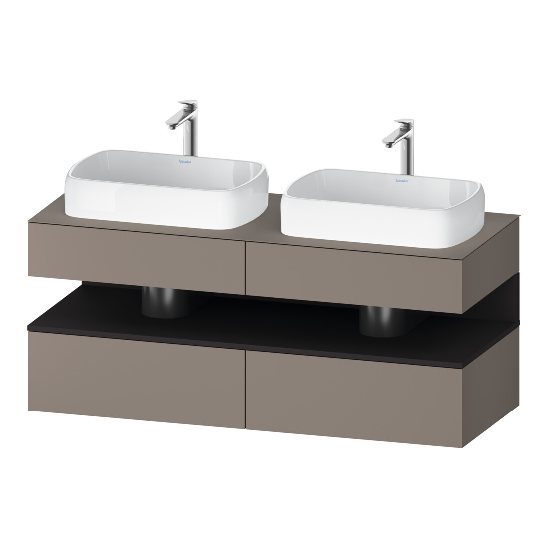 Duravit Waschtischunterschrank Qatego 140x55x60cm, gra m/ba m, Pl, B bs, B