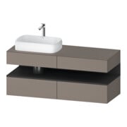 Duravit Waschtischunterschrank Qatego 140x55x60cm, gra m/ba m, Pl, B l, B