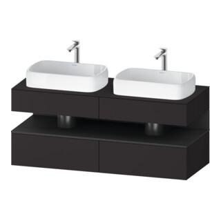 Duravit Waschtischunterschrank Qatego 140x55x60cm, gra m/Gr m, Pl, B beids.