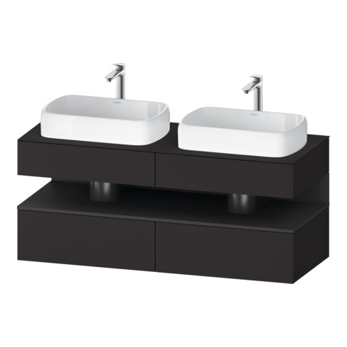 Duravit Waschtischunterschrank Qatego 140x55x60cm, gra m/Gr m, Pl, B beids.