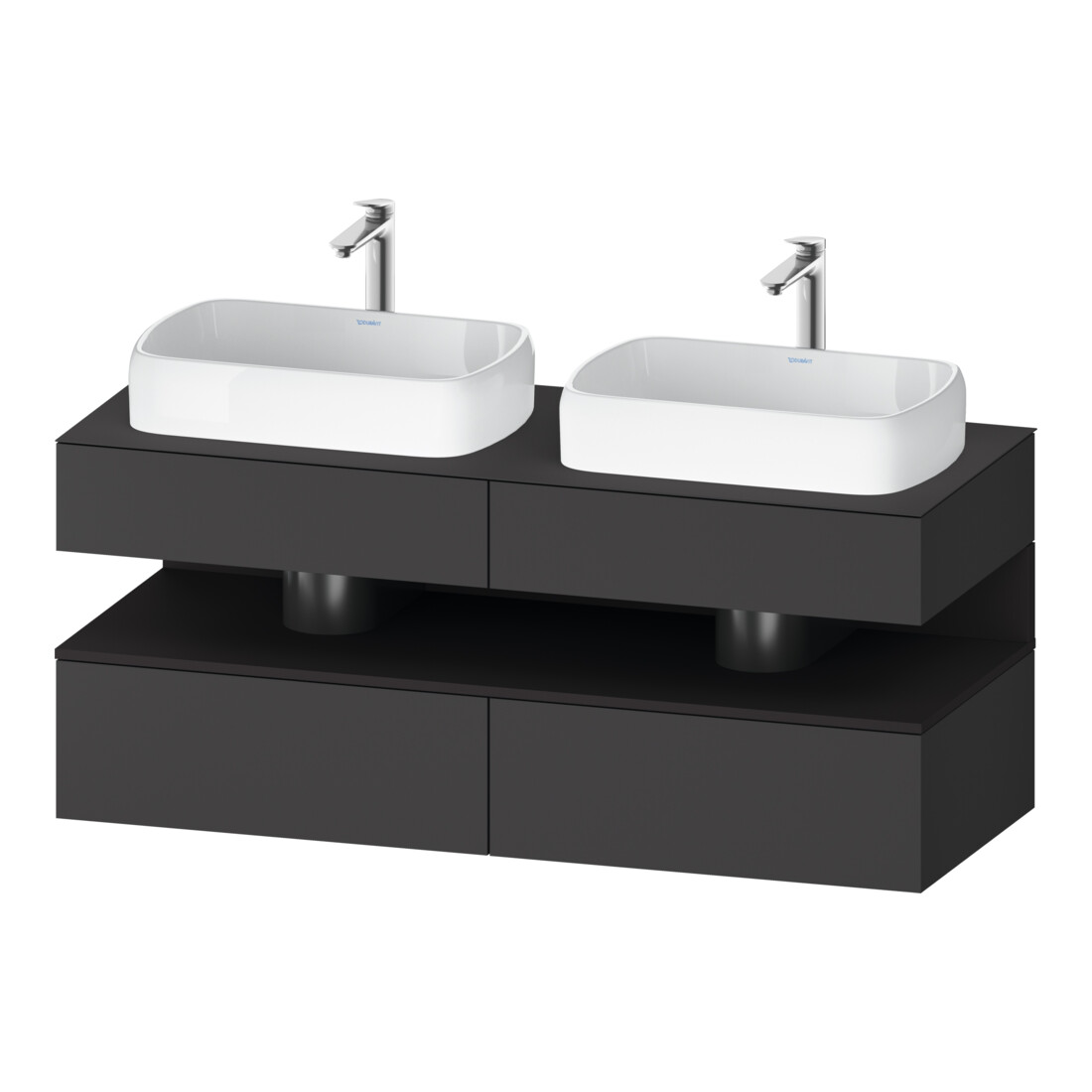 Duravit Waschtischunterschrank Qatego 140x55x60cm, gra m/Gr m, Pl, B bs, B