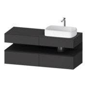 Duravit Waschtischunterschrank Qatego 140x55x60cm, gra m/Gr m, Pl, B r, B