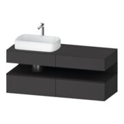 Duravit Waschtischunterschrank Qatego 140x55x60cm, gra m/Gr m, Pl, Beck. li