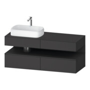 Duravit Waschtischunterschrank Qatego 140x55x60cm, gra m, Pl, B li, Nischenb