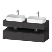 Duravit Waschtischunterschrank Qatego 140x55x60cm, gra m, Pl, Beck. beids.