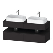Duravit Waschtischunterschrank Qatego 140x55x60cm, gra m, Pl, Beck. beids.